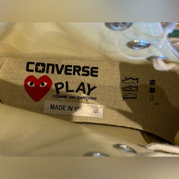 COMME DES GARÇONS PLAY CONVERSE X CDG PLAY Chuck Taylor '70 High-Top Sneakers - Picture 11 of 14